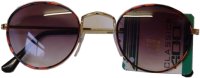 Sunglasses Designer Classic Metal Frame Brown Lens [SM6]